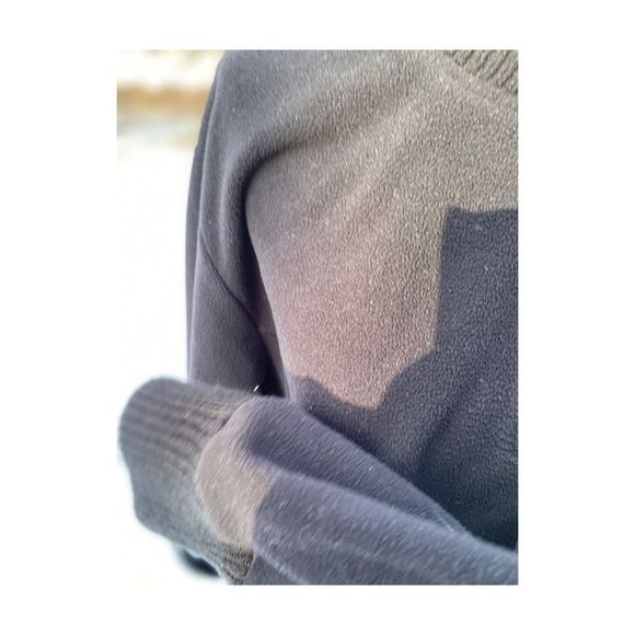 Black Thick Fleece 1/2 Zip Pullover Sweater 3X - Picture 11 of 12